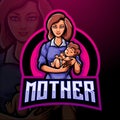 Mothers day esport mascot logo design