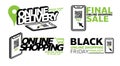 Blackfriday sale shop promotion tag design for marketing