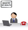 Ministry of health official Royalty Free Stock Photo