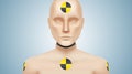 Crash test dummy vector illustration. Royalty Free Stock Photo