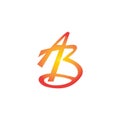 Initial letter ab logo or ba logo vector design template Royalty Free Stock Photo
