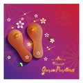 Guru Purnima Indian festival greeting 03 Royalty Free Stock Photo