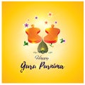 Guru Purnima Indian festival greeting 01 Royalty Free Stock Photo