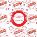 Covid19 Outbreak Alert pattern background