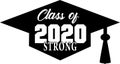 Class of 2020 Strong inside Graduation Cap