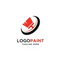 Brush symbol for paint business