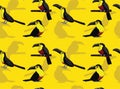 Bird Ariel Toucan Seamless Background Wallpaper-01 Royalty Free Stock Photo