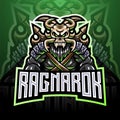 Ragnarok esport mascot logo design Royalty Free Stock Photo