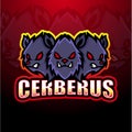 Cerberus mascot esport logo design