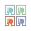 Home Food Restaurant Vector Logo Design