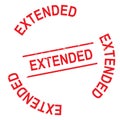 Extended red stamp Royalty Free Stock Photo