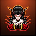 Geisha evil head mascot esport