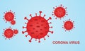 Vector Image of Corona Virus COVID19