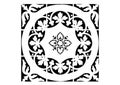 Vector illustration of Windsor tile motif classic style wall decoration