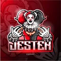 Jester mascot. esport logo design Royalty Free Stock Photo