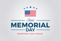 Happy memorial day sign Royalty Free Stock Photo