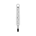 Linear mercury thermometer, medical.