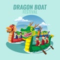 Dragon Boat Race Festival background