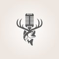 outdoorsman radio logo Royalty Free Stock Photo