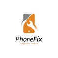 Service phone icon.smartphone logo design vector template