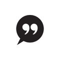 Quote marks icon vector illustration Royalty Free Stock Photo