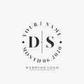 DS Initial beauty monogram and elegant