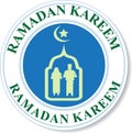 Ramadan Kareem rubber stamp and sticker