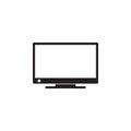 Monitor led flat icon vector illustration Royalty Free Stock Photo