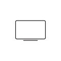 Monitor led flat icon vector illustration Royalty Free Stock Photo
