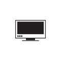 Monitor led flat icon vector illustration Royalty Free Stock Photo