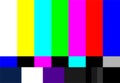 TV colour bars test card screen. SMPTE Television Color Test Calibration Bars. Test card. SMPTE color bars. Graphic for footage vi