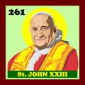 261st Rome Pope Saint John XXIII Royalty Free Stock Photo