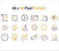 Icon set business vector isolated on background
