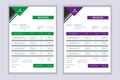 Business invoice form template design