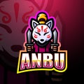 Anbu mascot esport logo design