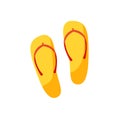 Simple and cool slippers illustration vector Royalty Free Stock Photo
