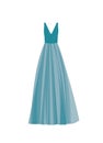 Blue prom dress