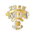 Free Wifi Here Badge