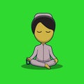 Dhikr boy cartoon character illustration