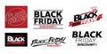 Blackfriday sale shop promotion tag design for marketing