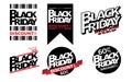 Blackfriday sale shop promotion tag design for marketing Royalty Free Stock Photo