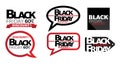 Blackfriday sale shop promotion tag design for marketing