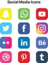 Social media icon set for any kind of use