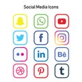 Social media icon set for any kind of use specially for web and graphic design