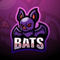 Bat mascot esport logo design Royalty Free Stock Photo