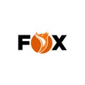 figure fox tail sweetheart, fox wolf logo icon vector