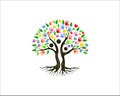 Family tree logo Royalty Free Stock Photo