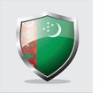 Shield icon vector illustration of turkistan state flag