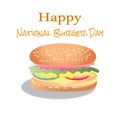 Happy National Burger Day Sign