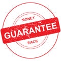 Money back guarantee stamp Royalty Free Stock Photo